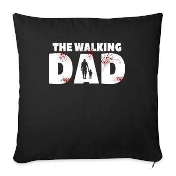 Humorvolles Geschenk zum Vatertag - Sofakissenbezug 45 x 45 cm - Schwarz - Vorne