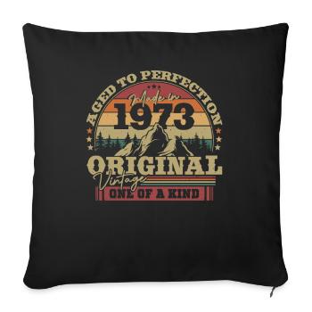 Original 1973 Celebrating 50 Years of Legend - Sofakissenbezug 45 x 45 cm - Schwarz - Vorne