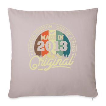 Original from 2013, aged in 2023 - Sofa pillowcase 17,3'' x 17,3'' (45 x 45 cm) - light taupe - Front