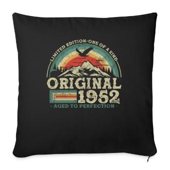 Original seit 1952 Limitierte Auflage - Sofakissenbezug 45 x 45 cm - Schwarz - Vorne