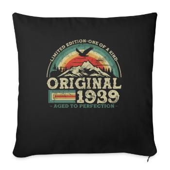 Original seit 1939 - Limitierte Auflage - Sofakissenbezug 45 x 45 cm - Schwarz - Vorne