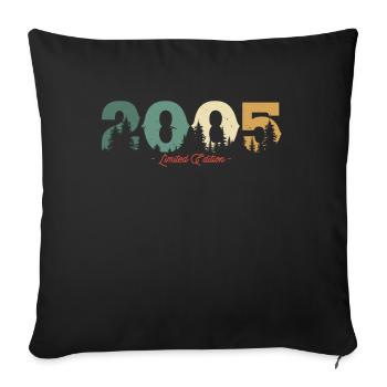 2005 limited edition - Sofa pillowcase 17,3'' x 17,3'' (45 x 45 cm) - black - Front