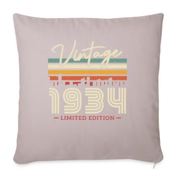 Vintage 1934 - 90 Years Limited Edition - Sofa pillowcase 17,3'' x 17,3'' (45 x 45 cm) - light taupe - Front