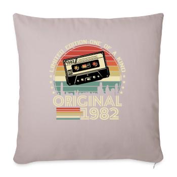Vintage 1982 Gift 41/42 Years - Sofa pillowcase 17,3'' x 17,3'' (45 x 45 cm) - light taupe - Front