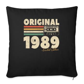 Legendary hits 1989 - Sofa pillowcase 17,3'' x 17,3'' (45 x 45 cm) - black - Front