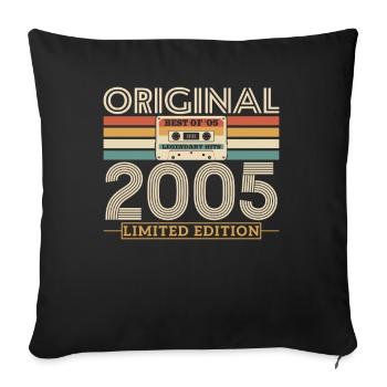 2005 Anniversary Retro Limited Edition - Housse de coussin décorative 45 x 45 cm - noir - Devant