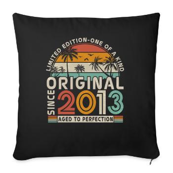 10th Birthday 2013 - Sofa pillowcase 17,3'' x 17,3'' (45 x 45 cm) - black - Front