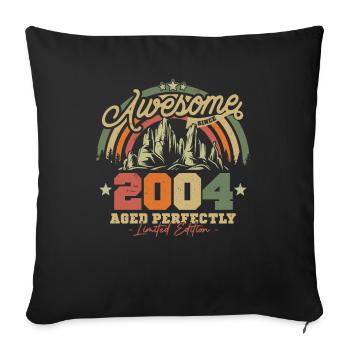 Birthday Gift Vintage 2014 9-10 Years - Sofa pillowcase 17,3'' x 17,3'' (45 x 45 cm) - black - Front