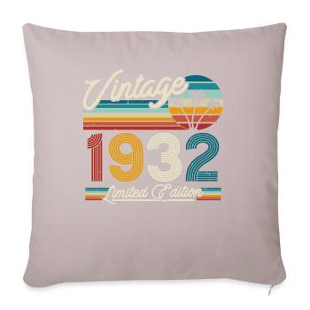 Vintage 1932 Birthday Gift - Sofa pillowcase 17,3'' x 17,3'' (45 x 45 cm) - light taupe - Front
