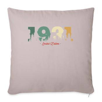 Vintage Birthday Gift 1931 - Sofa pillowcase 17,3'' x 17,3'' (45 x 45 cm) - light taupe - Front