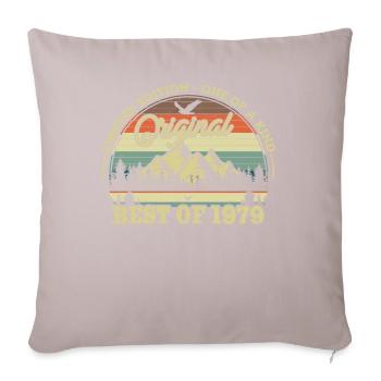 Retro Birthday 1979 - 44/45 years - Sofa pillowcase 17,3'' x 17,3'' (45 x 45 cm) - light taupe - Front