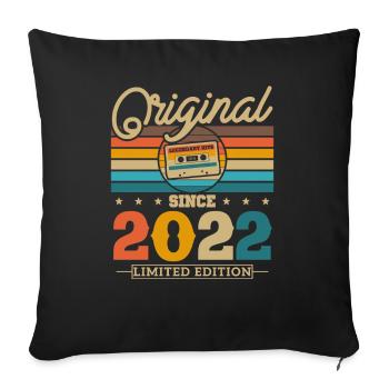 2022 Monthly Calendar Gift - Sofa pillowcase 17,3'' x 17,3'' (45 x 45 cm) - black - Front