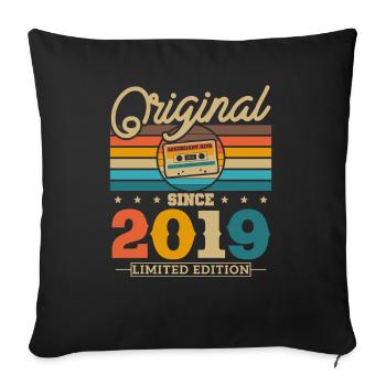 Seasons Gift 2019 - Sofa pillowcase 17,3'' x 17,3'' (45 x 45 cm) - black - Front