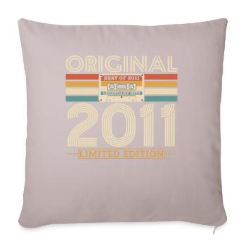 Legendary year of birth 2011 - Sofa pillowcase 17,3'' x 17,3'' (45 x 45 cm) - light taupe - Front