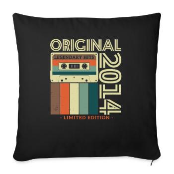 Rétro Schatz 2014 - Housse de coussin décorative 45 x 45 cm - noir - Devant