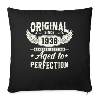 85 years of birthday legend 1938 - Sofa pillowcase 17,3'' x 17,3'' (45 x 45 cm) - black - Front