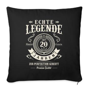 20 Jahre Perfektion - Sofakissenbezug 45 x 45 cm - Schwarz - Vorne