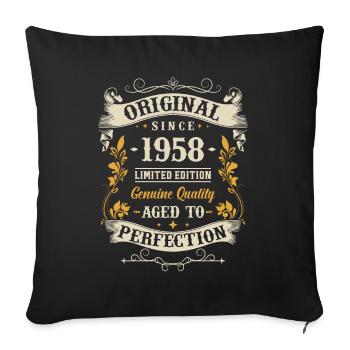 Legendary vintage '58 - Sofa pillowcase 17,3'' x 17,3'' (45 x 45 cm) - black - Front