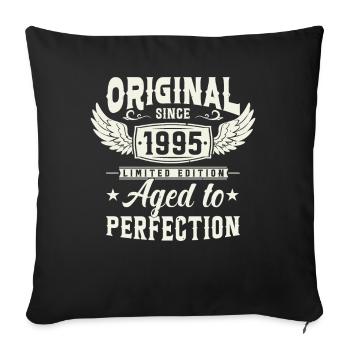 Legendary Birthday Shirt '95 - Sofa pillowcase 17,3'' x 17,3'' (45 x 45 cm) - black - Front