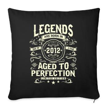 Retro Schatz 2012 - 11 Jahre - Housse de coussin décorative 45 x 45 cm - noir - Devant
