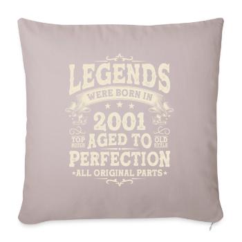 Légendes légendaires de l’anniversaire 2001 - Housse de coussin décorative 45 x 45 cm - taupe clair - Devant