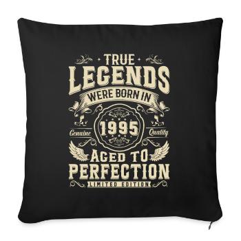 Legendary Vintage '95 Gift - Sofa pillowcase 17,3'' x 17,3'' (45 x 45 cm) - black - Front