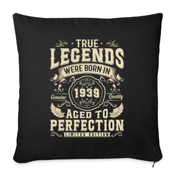 Legendary since 1939 - Sofa pillowcase 17,3'' x 17,3'' (45 x 45 cm) - black - Front