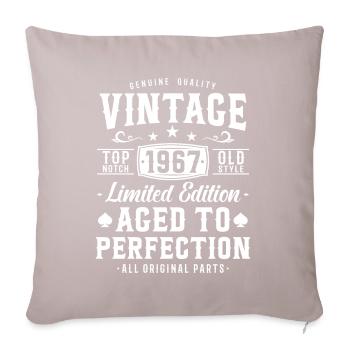 Nostalgia Gift 1967 - Sofa pillowcase 17,3'' x 17,3'' (45 x 45 cm) - light taupe - Front