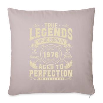 Legendary: Born in 1976 - Sofa pillowcase 17,3'' x 17,3'' (45 x 45 cm) - light taupe - Front
