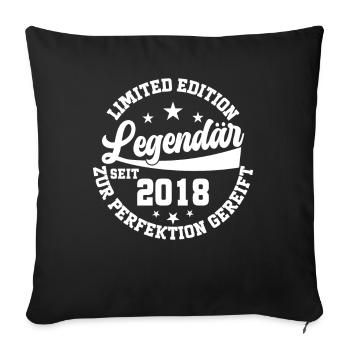 Leyenda Cumpleaños 82 - Sofakissenbezug 45 x 45 cm - Schwarz - Vorne