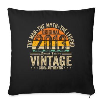 Anniversaire légendaire 2013 - Housse de coussin décorative 45 x 45 cm - noir - Devant
