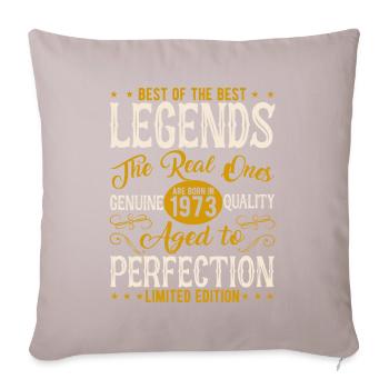 Legendary 50/51 - 1973 Birthday Anniversary - Sofa pillowcase 17,3'' x 17,3'' (45 x 45 cm) - light taupe - Front