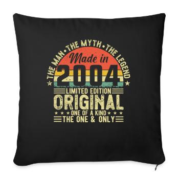 Millésime légendaire 2004 - 20ème anniversaire - Housse de coussin décorative 45 x 45 cm - noir - Devant