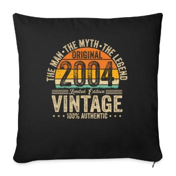 Ewig jung 2004 - Sofa pillowcase 17,3'' x 17,3'' (45 x 45 cm) - black - Front