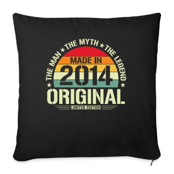 Légendes de 2014 - Housse de coussin décorative 45 x 45 cm - noir - Devant
