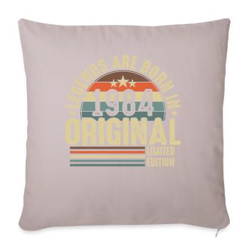 Anniversaire légendaire de 1984 - Housse de coussin décorative 45 x 45 cm - taupe clair - Devant