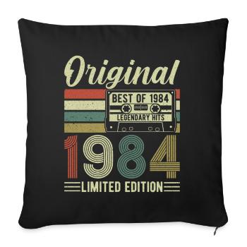 1984 - 40e anniversaire légendaire - Housse de coussin décorative 45 x 45 cm - noir - Devant