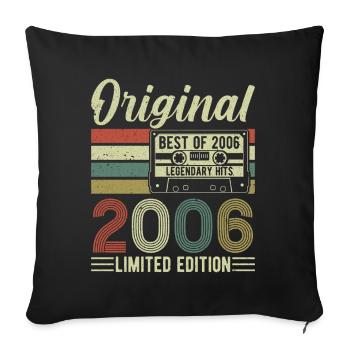 Millésime 2006 Anniversaire Légende - Housse de coussin décorative 45 x 45 cm - noir - Devant