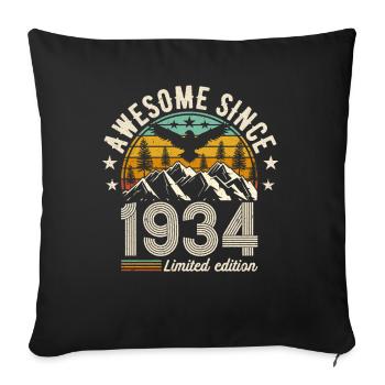 1934 : une année légendaire ! - Housse de coussin décorative 45 x 45 cm - noir - Devant