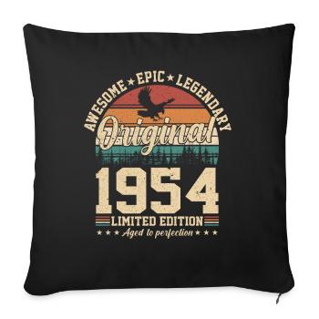 1954 : une année d’anniversaire légendaire - Housse de coussin décorative 45 x 45 cm - noir - Devant