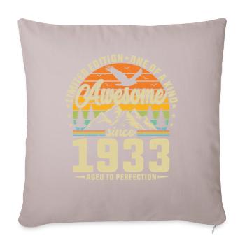 1933 - Birthday Legend - Sofa pillowcase 17,3'' x 17,3'' (45 x 45 cm) - light taupe - Front