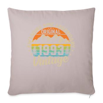 1993 - Vintage Birthday Idea - Sofa pillowcase 17,3'' x 17,3'' (45 x 45 cm) - light taupe - Front