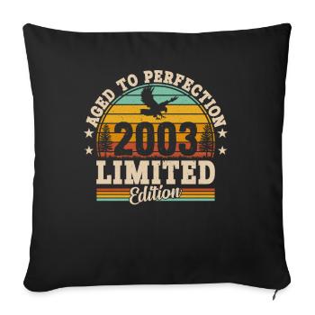 Légendaire 2003 - Housse de coussin décorative 45 x 45 cm - noir - Devant