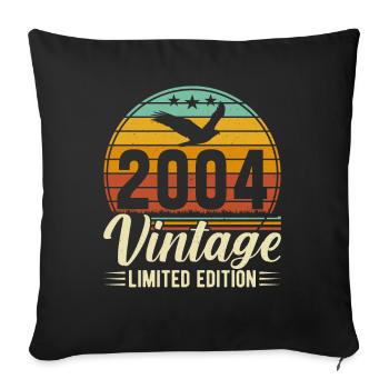 20ème Anniversaire - Millésime Légendaire 2004 - Housse de coussin décorative 45 x 45 cm - noir - Devant