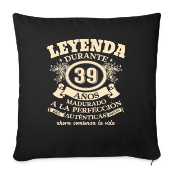 1984: Regalo de Cumpleaños Retro - Sofakissenbezug 45 x 45 cm - Schwarz - Vorne