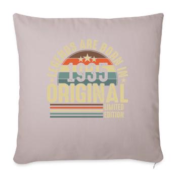 1935 Birthday: Vintage Vintage 89 - Sofa pillowcase 17,3'' x 17,3'' (45 x 45 cm) - light taupe - Front