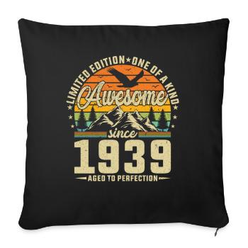 1939 - Une année légendaire - Housse de coussin décorative 45 x 45 cm - noir - Devant