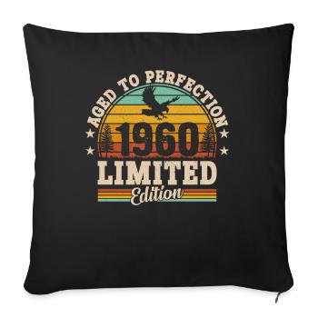 1960 - Une année légendaire - Housse de coussin décorative 45 x 45 cm - noir - Devant