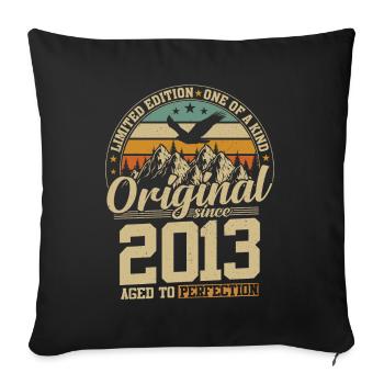 Vintage 2013 - Birthday Joy - Sofa pillowcase 17,3'' x 17,3'' (45 x 45 cm) - black - Front