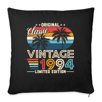 Iconique 1994 - Cadeau intemporel ! - Housse de coussin décorative 45 x 45 cm - noir - Devant